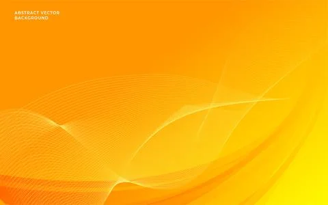 New Modern Wave Orange Abstract Background with shiny lines. Stock Illustration