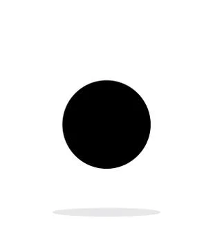 New moon abstract simple icon on white background Stock Illustration