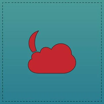 New moon computer symbol Stock Illustration