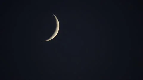 New moon Stock Footage 10987704