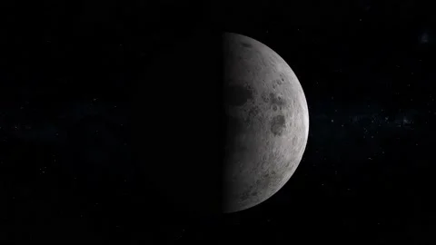 New Moon to Full Moon. Phases of the Moon. Stock Footage 213028999