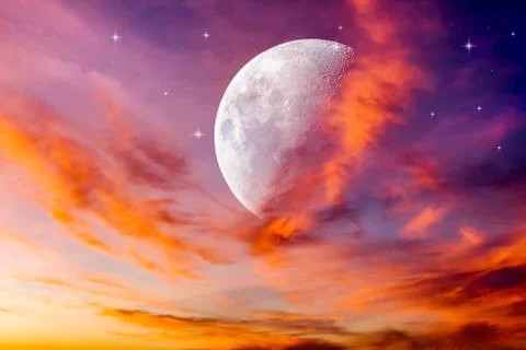 New moon 写真素材
