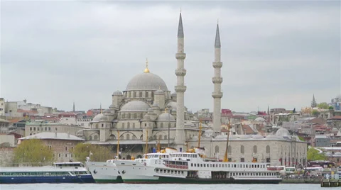 New Mosque in Istanbul Turkey Video stock 33367304