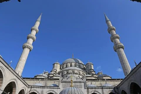 New Mosque Straight On Stock Photos