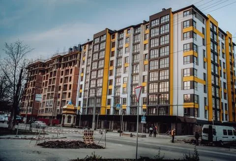 New multi-storey building under construction Stock Photos