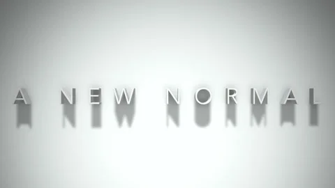 A new normal 3D title animation white text on a white background Stock Footage 299645974