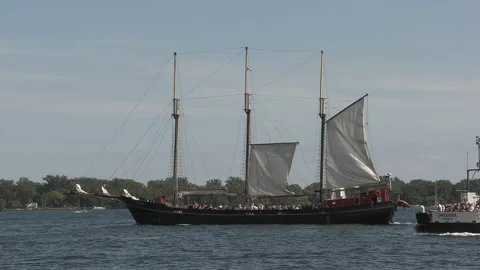 New normal after COVID with crowds of tourists and people in city and boats Video stock 158900444