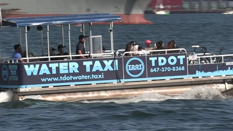 New normal after COVID with crowds of tourists and people in city and boats Vídeos de archivo 158901004