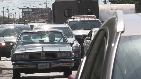 New normal after COVID as heavy city traffic gridlock resumes in the streets 库存影片 157156103