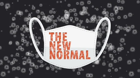 The New Normal animation concept Stock Footage 129340154