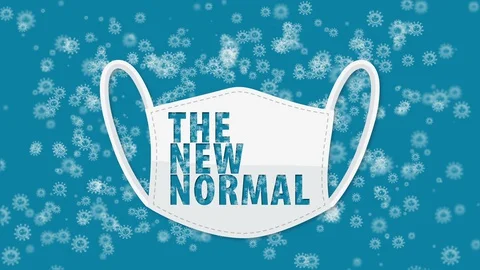 The New Normal animation concept Stock Footage 129340166