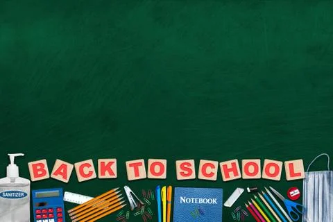 New Normal on Back to School Measures During Covid-19 Pandemic With Copy Spac Stock Photos