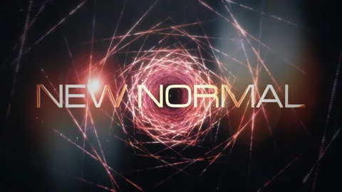 New Normal for business technology challenge concept loop Stock Footage 155004994