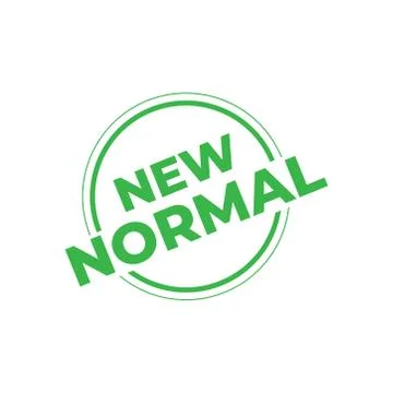 New normal campaign in typography design Stock Illustration