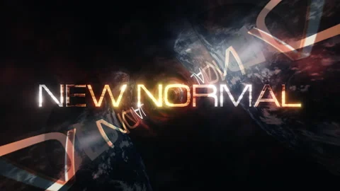 New NORMAL cinematic title background with abstract digital Sci-F Stock Footage 160414975