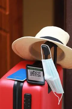 New normal concept. Close up view of a smartphone with an immune digital he.. 库存照片