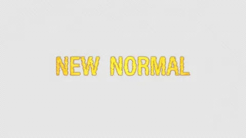 New Normal glitch text effect cimematic title animation Stock Footage 234885867