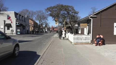 New normal with people walking down street wearing face masks in COVID pandemic Stock-Footage 149996227