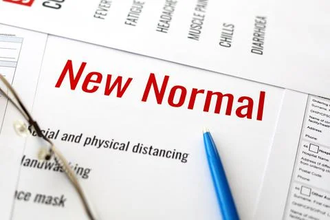 New Normal Rules Due to Coronavirus Epidemic 写真素材