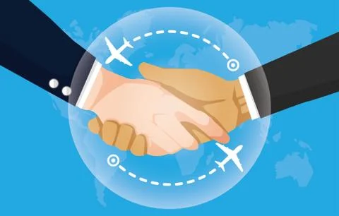 New normal Travel Bubble, solution for tourist industry to travel safely Stock Illustration