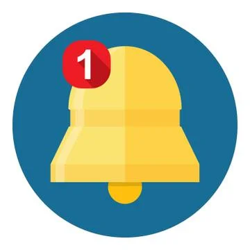New Notification Icon. Stock Illustration
