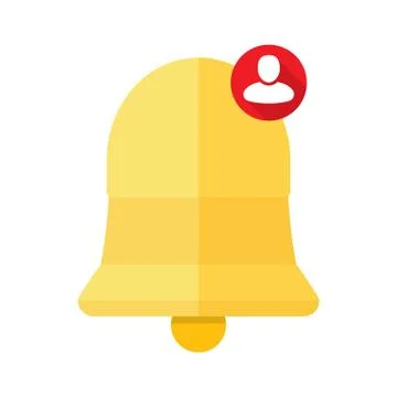 New Notification Icon, New user, isolated on white background Stock Illustration