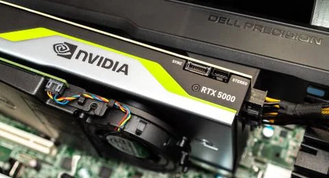 New Nvidia RTX in Dell Precision T7910 workstation Stockfoto's