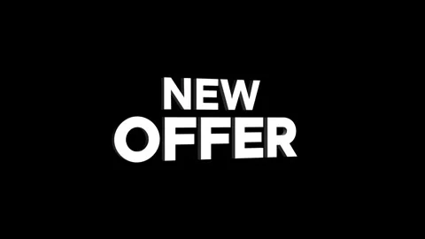 New offer 3D text looped animation word on super discount offer Stock Footage 313665026