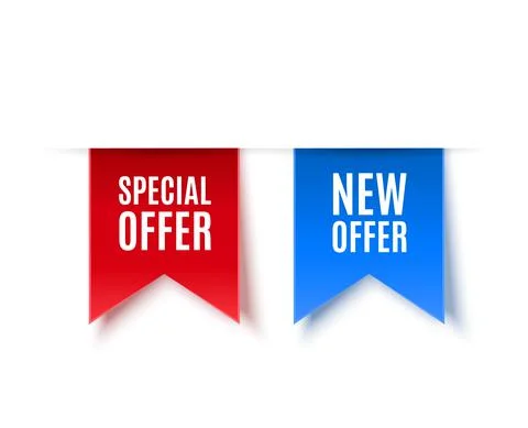 New Offer tag isolated. Vector Stock Illustration