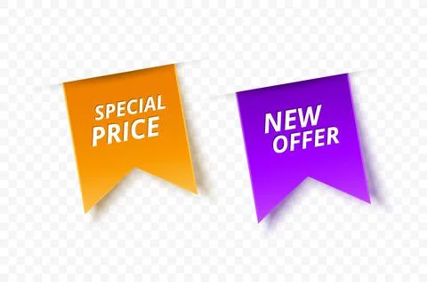 New Offer tag isolated. Vector Stock Illustration