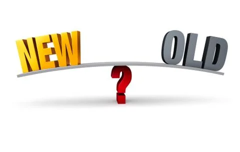 New Or Old? Stock Illustration