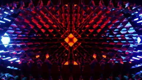 New orange with blue Glare Equalizer VJ loop for music party background0001- Stock Footage 344384279