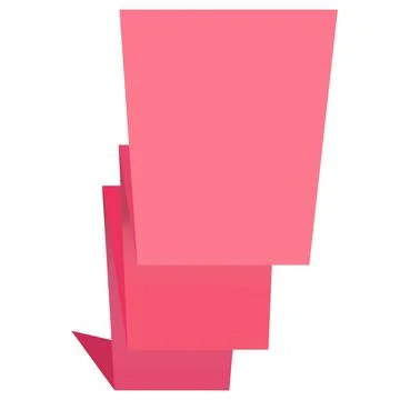 New origami label Stock Illustration