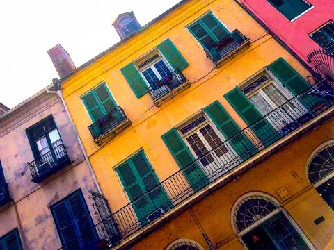 New Orleans Building  1 Color Stock Photos