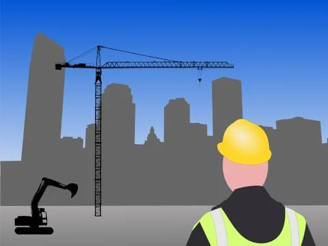 New orleans construction site Stock Illustration