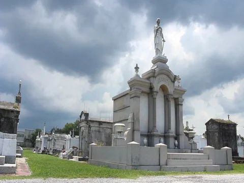 New Orleans Grave Stock Footage