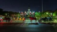 New Orleans Jackson Square Hyperlapse Stock Footage