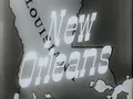 New Orleans Louisiana State Cartoon Map Vintage Home Movie Film Title Graphic HD Footage