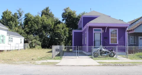 New Orleans Lower 9th Ward Neighbourhood Stock Footage 58508488