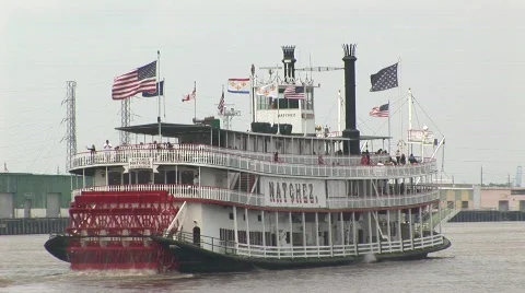 New Orleans paddle steamer Stock Footage 593703