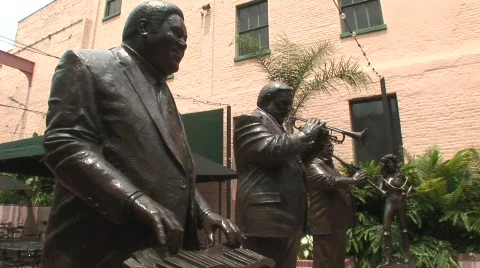 New Orleans statue Stock Footage 594271