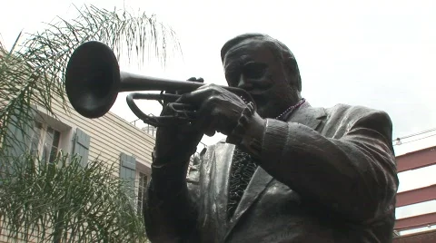 New Orleans statue Stock Footage 594285