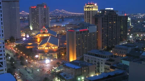 New Orleans Sunset Time-Lapse Stock Footage