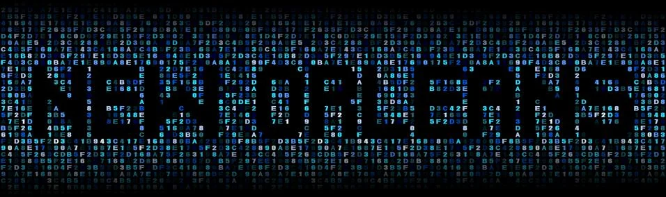 New Orleans text on hex code illustration Illustrazione stock