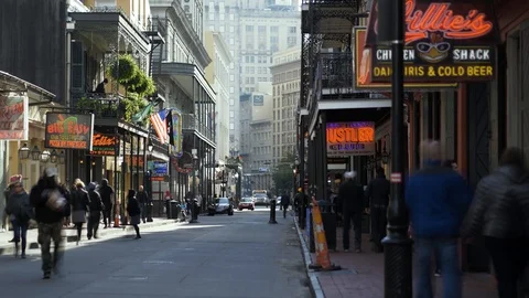 New Orleans Timelapse Stock Footage 123710325