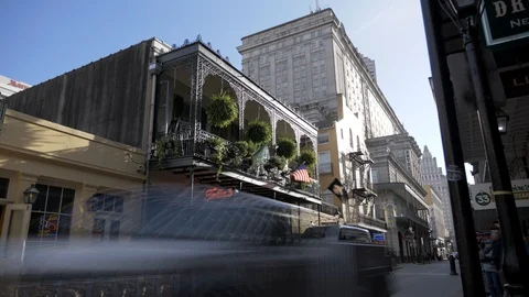 New Orleans Timelapse Stock Footage 123710564