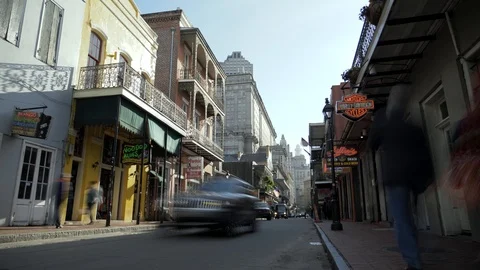New Orleans Timelapse Stock Footage 123710704
