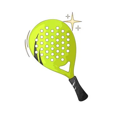 New padel racket illustration Stock Illustration