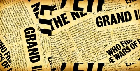 New paper headlines Stock Photos