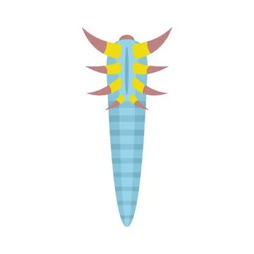 New parasite icon flat isolated Stock Illustration